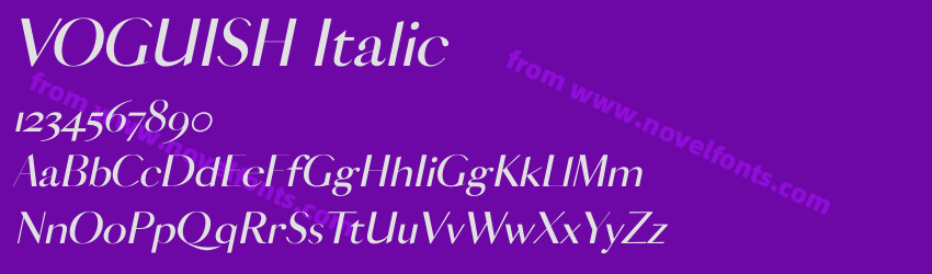 VOGUISH ItalicPreview VOGUISH ItalicPreview