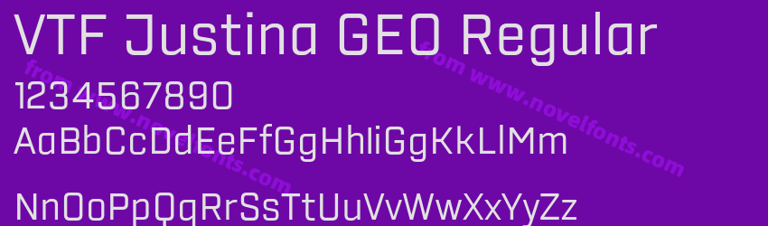 VTF Justina GEO RegularPreview VTF Justina GEO RegularPreview