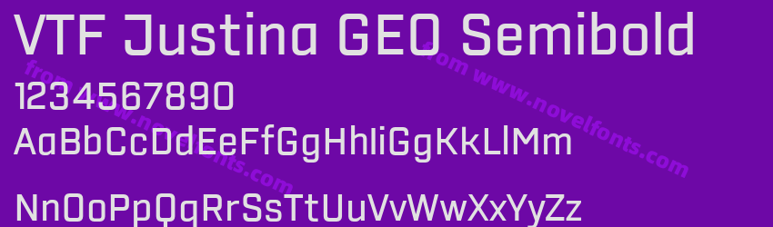 VTF Justina GEO SemiboldPreview VTF Justina GEO SemiboldPreview