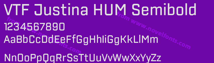 VTF Justina HUM SemiboldPreview