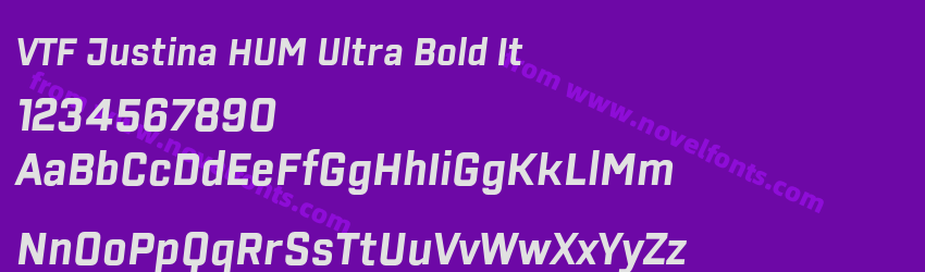 VTF Justina HUM Ultra Bold ItPreview VTF Justina HUM Ultra Bold ItPreview