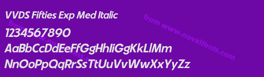 VVDS Fifties Exp Med ItalicPreview VVDS Fifties Exp Med ItalicPreview