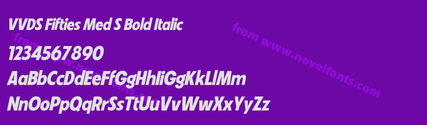VVDS Fifties Med S Bold ItalicPreview VVDS Fifties Med S Bold ItalicPreview