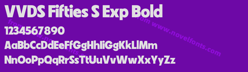 VVDS Fifties S Exp BoldPreview VVDS Fifties S Exp BoldPreview