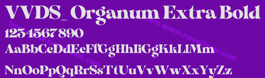 VVDS_ Organum Extra BoldPreview VVDS_ Organum Extra BoldPreview
