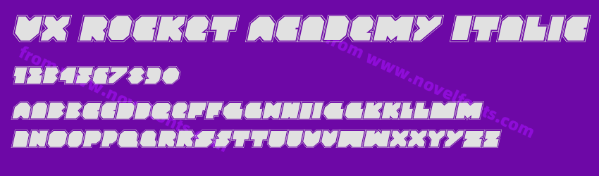 VX Rocket Academy ItalicPreview VX Rocket Academy ItalicPreview