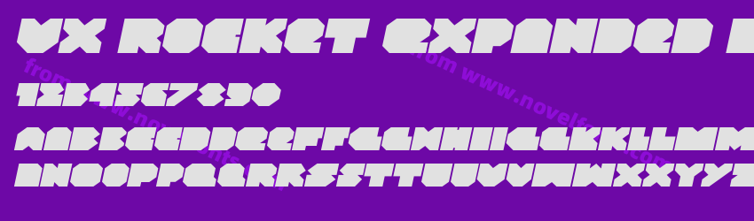 VX Rocket Expanded ItalicPreview VX Rocket Expanded ItalicPreview