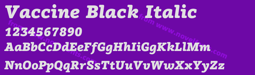 Vaccine Black ItalicPreview Vaccine Black ItalicPreview