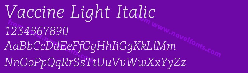 Vaccine Light ItalicPreview Vaccine Light ItalicPreview