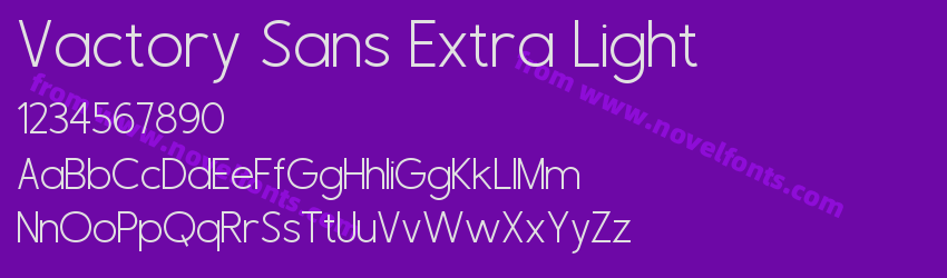 Vactory Sans Extra LightPreview Vactory Sans Extra LightPreview
