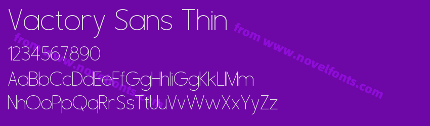 Vactory Sans ThinPreview Vactory Sans ThinPreview