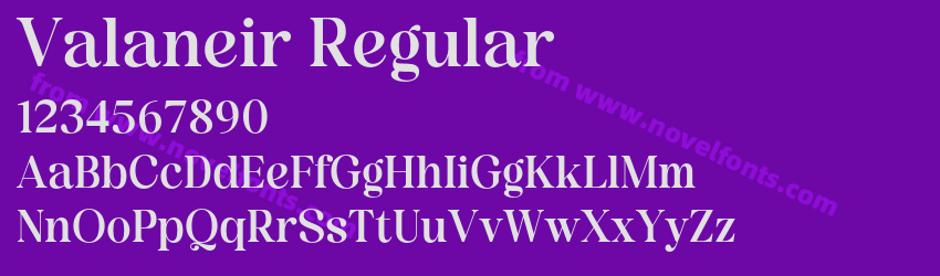 Valaneir RegularPreview Valaneir RegularPreview
