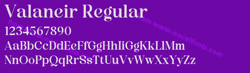 Valaneir RegularPreview Valaneir RegularPreview