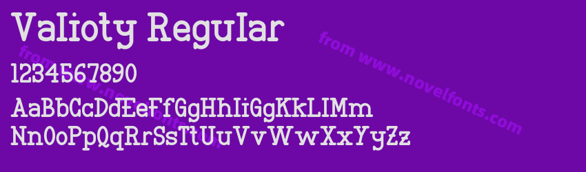 Valioty RegularPreview Valioty RegularPreview