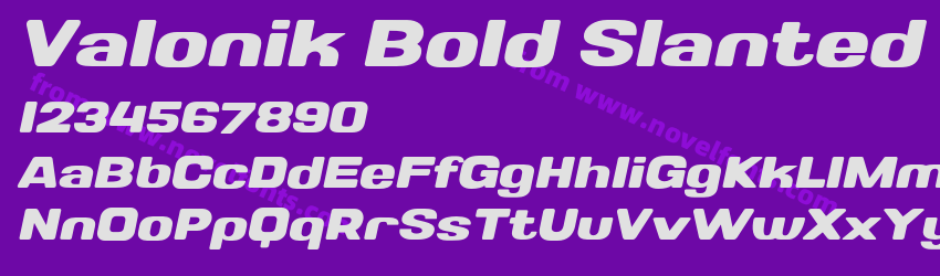 Valonik Bold SlantedPreview Valonik Bold SlantedPreview