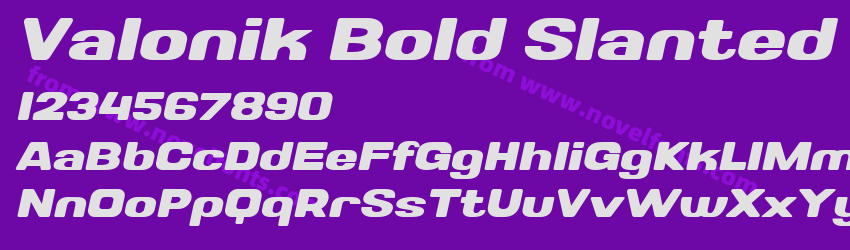 Valonik Bold SlantedPreview Valonik Bold SlantedPreview