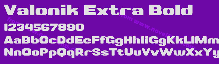 Valonik Extra BoldPreview Valonik Extra BoldPreview