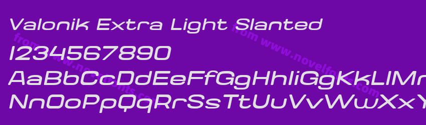 Valonik Extra Light SlantedPreview Valonik Extra Light SlantedPreview
