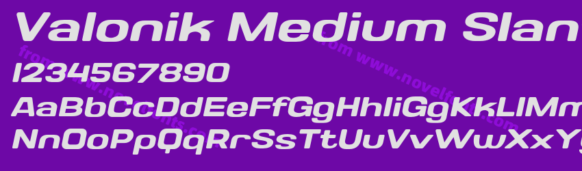 Valonik Medium SlantedPreview Valonik Medium SlantedPreview