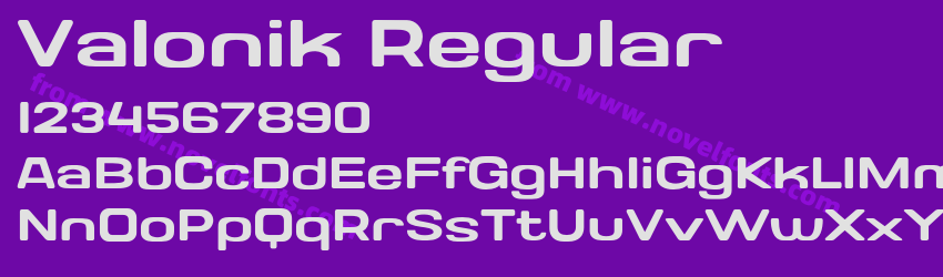 Valonik RegularPreview Valonik RegularPreview