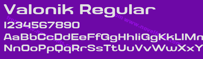 Valonik RegularPreview Valonik RegularPreview