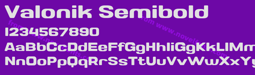 Valonik SemiboldPreview Valonik SemiboldPreview