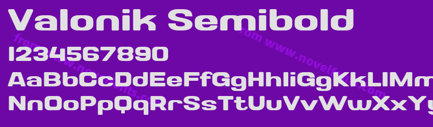 Valonik SemiboldPreview Valonik SemiboldPreview