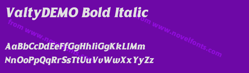 ValtyDEMO Bold ItalicPreview ValtyDEMO Bold ItalicPreview