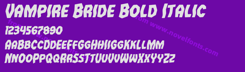 Vampire Bride Bold ItalicPreview Vampire Bride Bold ItalicPreview
