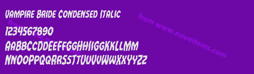 Vampire Bride Condensed ItalicPreview