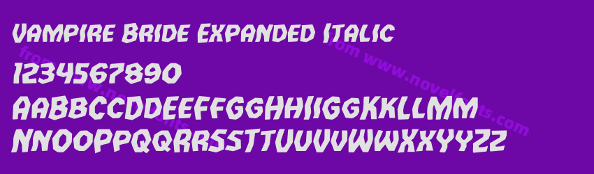 Vampire Bride Expanded ItalicPreview Vampire Bride Expanded ItalicPreview