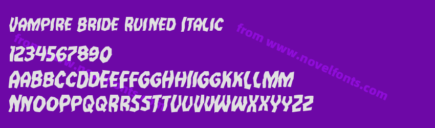 Vampire Bride Ruined ItalicPreview Vampire Bride Ruined ItalicPreview