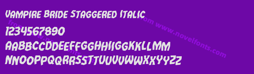 Vampire Bride Staggered ItalicPreview Vampire Bride Staggered ItalicPreview