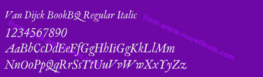 Van Dijck BookBQ Regular ItalicPreview Van Dijck BookBQ Regular ItalicPreview