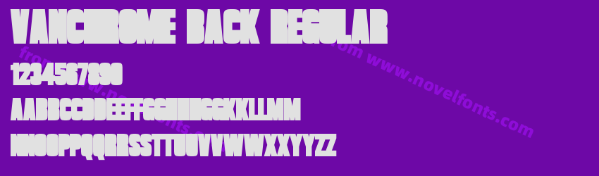 Vanchrome Back RegularPreview Vanchrome Back RegularPreview