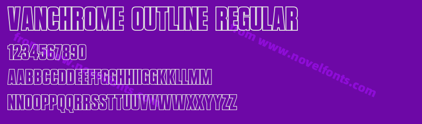 Vanchrome Outline RegularPreview Vanchrome Outline RegularPreview
