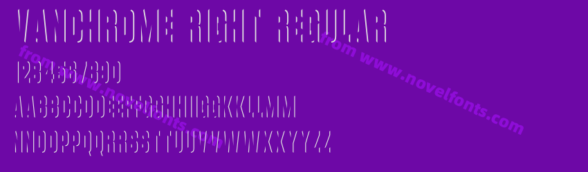 Vanchrome Right RegularPreview Vanchrome Right RegularPreview