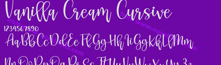 Vanilla Cream CursivePreview Vanilla Cream CursivePreview