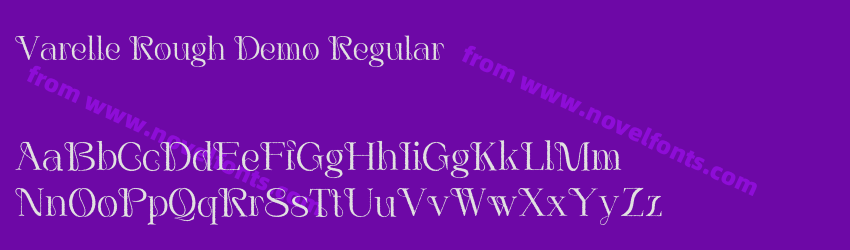 Varelle Rough Demo RegularPreview Varelle Rough Demo RegularPreview