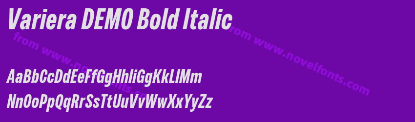 Variera DEMO Bold ItalicPreview Variera DEMO Bold ItalicPreview