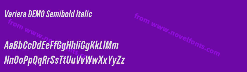 Variera DEMO Semibold ItalicPreview Variera DEMO Semibold ItalicPreview