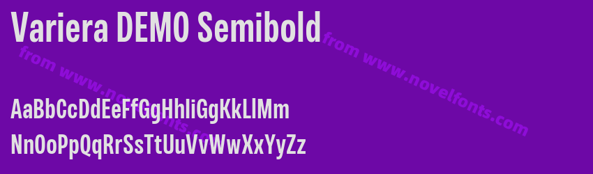 Variera DEMO SemiboldPreview Variera DEMO SemiboldPreview