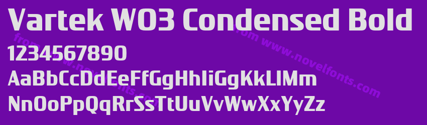 Vartek W03 Condensed BoldPreview Vartek W03 Condensed BoldPreview