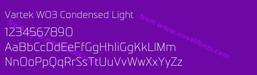 Vartek W03 Condensed LightPreview Vartek W03 Condensed LightPreview