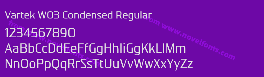 Vartek W03 Condensed RegularPreview Vartek W03 Condensed RegularPreview