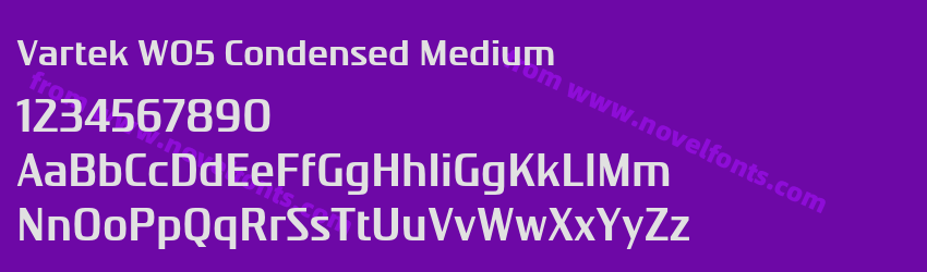 Vartek W05 Condensed MediumPreview Vartek W05 Condensed MediumPreview