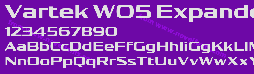 Vartek W05 Expanded BoldPreview Vartek W05 Expanded BoldPreview