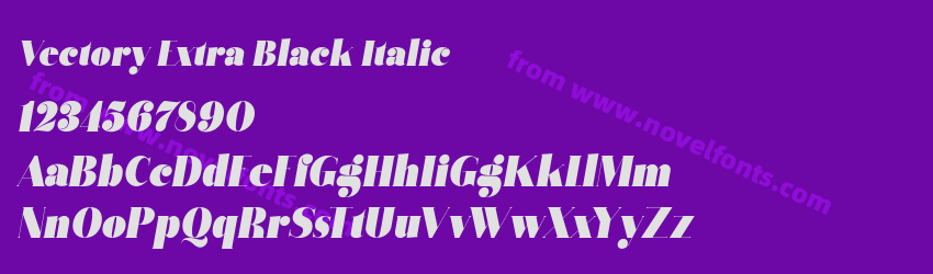 Vectory Extra Black ItalicPreview Vectory Extra Black ItalicPreview