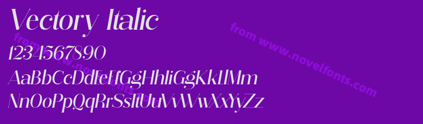 Vectory ItalicPreview Vectory ItalicPreview