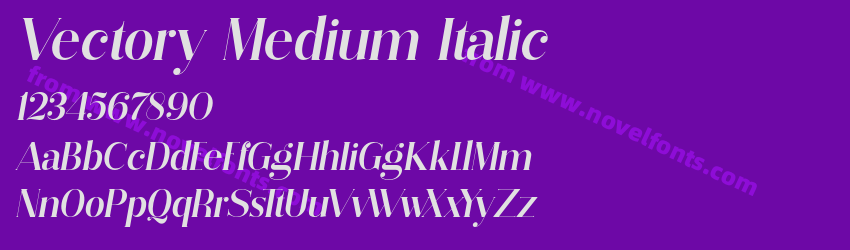 Vectory Medium ItalicPreview Vectory Medium ItalicPreview